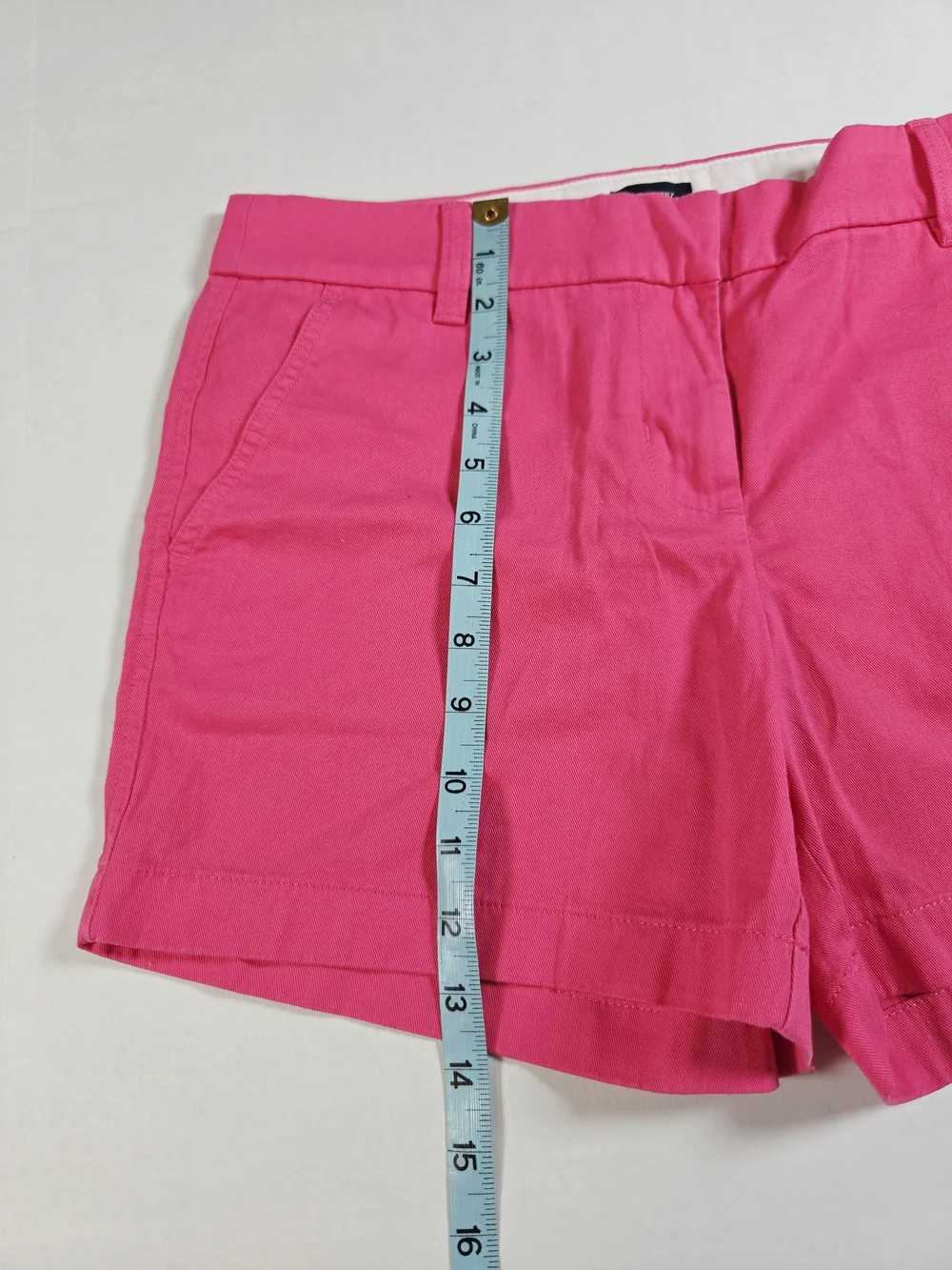 J. Crew Pink Tailored Womens 6 Chino Shorts Slash Pockets Cotton